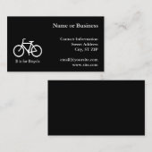 黒と白のB is for Bicycle 名刺 (正面/裏面)