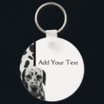 黒と白のDotty Dalmatian キーホルダー<br><div class="desc">キーチはっきりしたェインはビジネスの素晴らしためのツー広告ルである可能性がある。従業員に対し与えて自分で使うか、顧客に対して使う与えか。誰もがダルマ人を愛している – 彼らはヒーローやクラシックの子供の映画を思い起こさせる。ペットの世話や動物に関連するビジネスのためのおもしろいの名刺 – または個人的な通話カードとして！</div>