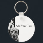 黒と白のDotty Dalmatian キーホルダー<br><div class="desc">キーチはっきりしたェインはビジネスの素晴らしためのツー広告ルである可能性がある。従業員に対し与えて自分で使うか、顧客に対して使う与えか。誰もがダルマ人を愛している – 彼らはヒーローやクラシックの子供の映画を思い起こさせる。ペットの世話や動物に関連するビジネスのためのおもしろいの名刺 – または個人的な通話カードとして！</div>