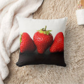 黒と白のtpcnmのDSイチゴ クッション (ブランケット)