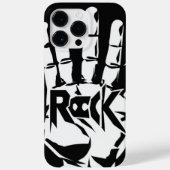 黒と白はっきりしたの音楽の恋人カバー Case-Mate iPhoneケース (裏面)