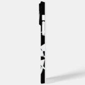 黒と白はっきりしたの音楽の恋人カバー Case-Mate iPhoneケース (裏面 / 左)