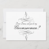 黒と白を渦巻き私の女将になる  招待状 (正面)