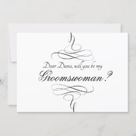 黒と白を渦巻き私の女将になる 招待状