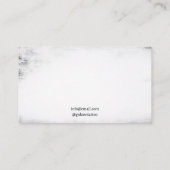 黒と白グランジのタイガーのタトゥーアーティスト 名刺 (裏面)