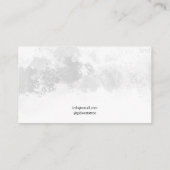 黒と白グランジスプラッシュタイガータトゥーアーティスト 名刺 (裏面)