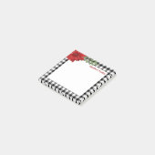 黒と白バッファロープリドポインセチア ポストイット (アングル)