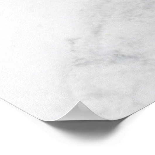 黒と白モダンの大理石金ゴールド爪、 ネイル（名前による） ポスター (角)