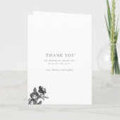 黒と白ロマンチックなトイル折り結婚畳み プログラム (裏面)