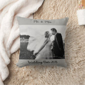 黒と白結婚の クッション (ブランケット)