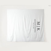 黒と白結婚の タペストリー (正面(横))