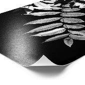 黒と白葉のクルミの黒 フォトプリント            (角)