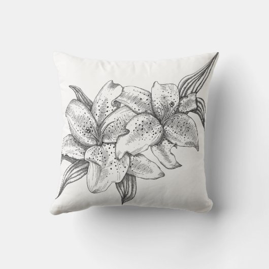 黒と白 クッション (裏面)