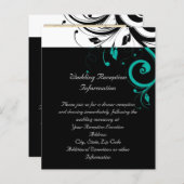 黒と白、ティール（緑がかった色）逆旋回 (正面/裏面)