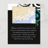 黒と白、ティール（緑がかった色）逆旋回 (裏面)