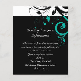 黒と白、ティール（緑がかった色）逆旋回