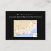 黒と白、ティール（緑がかった色）逆旋回 エンクロージャーカード (裏面)