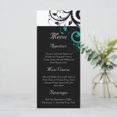 黒と白、ティール（緑がかった色）逆旋回 メニュー (スタンド正面)