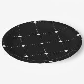 黒と白 ペーパープレート (アングル)