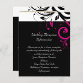 黒と白、マゼンタのスワール付き (正面/裏面)