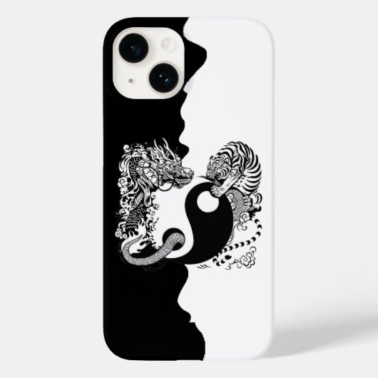 黒と白 Case-Mate iPhoneケース (裏面)