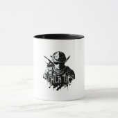 黒と白The Black Ops Mug マグカップ (中央)