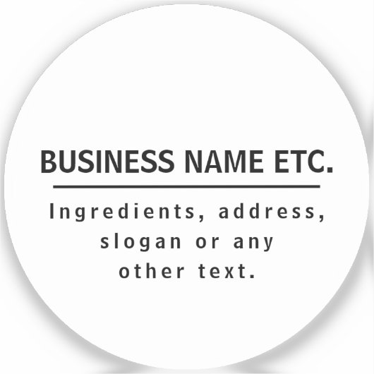 黒と目的数々のの透澄ん明 シール (正面)