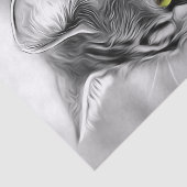 黒と素晴らし白の猫のデコップティッシュ 薄葉紙 (詳細)