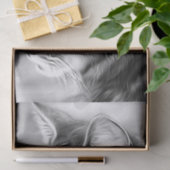 黒と素晴らし白の猫のデコップティッシュ 薄葉紙 (ギフト)