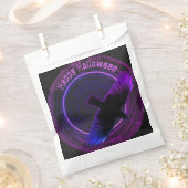 黒と紫のカラス フェイバーバッグ (クリップ留めされた状態)