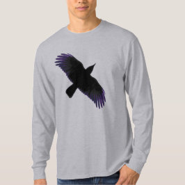 黒と紫のカラス Tシャツ