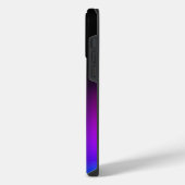 黒と紫のグラデーションが光る iPhoneケース (左側面)
