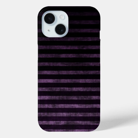 黒と紫のグランジオンブレストライプ Case-Mate iPhoneケース (裏面)