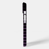 黒と紫のグランジオンブレストライプ Case-Mate iPhoneケース (裏面 / 左)