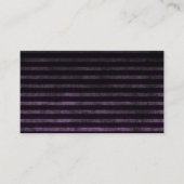 黒と紫のグランジグラデーションストライプ 名刺 (正面)