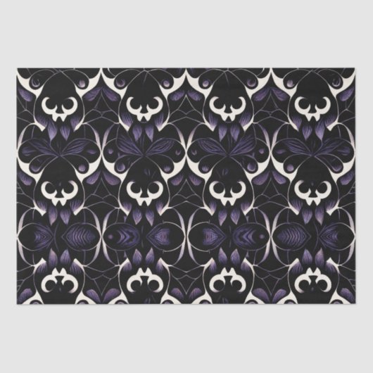黒と紫のゴシック様式#2 |ティッシュペーパー 薄葉紙 (正面)