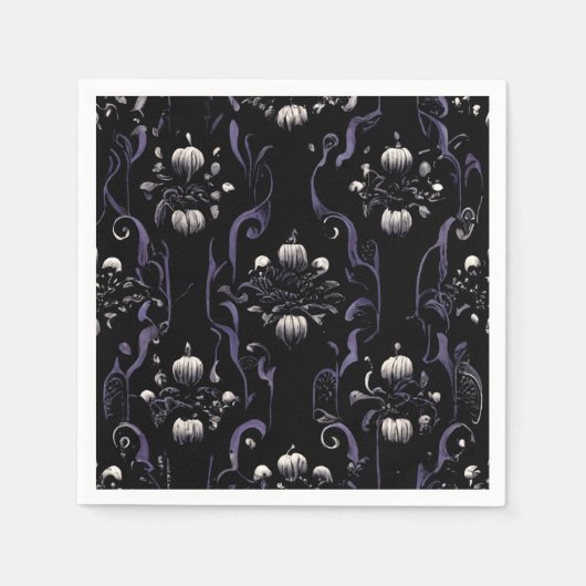 黒と紫のゴシック様式#5 |紙ナプキン スタンダードカクテルナプキン (正面)