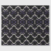 黒と紫のゴシック模様#2ラッピング紙 ラッピングペーパー (フラット)