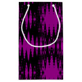 黒と紫のジグザグ スモールペーパーバッグ (裏面)