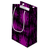 黒と紫のジグザグ スモールペーパーバッグ (裏面アングル)