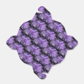 黒と紫のタイル張りパターン取り出し特典ボックス フェイバーボックス (折り畳みなし)