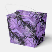 黒と紫のタイル張りパターン取り出し特典ボックス フェイバーボックス (裏面サイド)