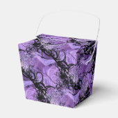 黒と紫のタイル張りパターン取り出し特典ボックス フェイバーボックス (正面サイド)