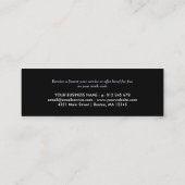 黒と紫のドットロイヤリティパンチカード ロイヤリティカード (裏面)