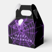 黒と紫のハロウィンスパイダーウェブ特典ボックス フェイバーボックス (裏面サイド)