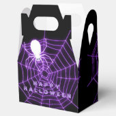 黒と紫のハロウィンスパイダーウェブ特典ボックス フェイバーボックス (オープン)