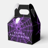 黒と紫のハロウィンスパイダーウェブ特典ボックス フェイバーボックス (正面サイド)
