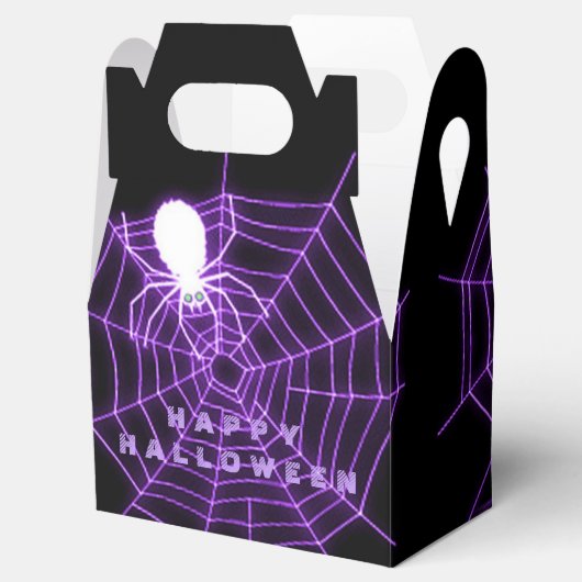 黒と紫のハロウィンスパイダーウェブ特典ボックス フェイバーボックス (オープン)