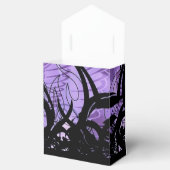 黒と紫のパターパーソナライズされたンの好意ボックス フェイバーボックス (オープン)