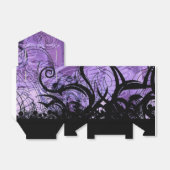 黒と紫のパターパーソナライズされたンの好意ボックス フェイバーボックス (折り畳みなし)